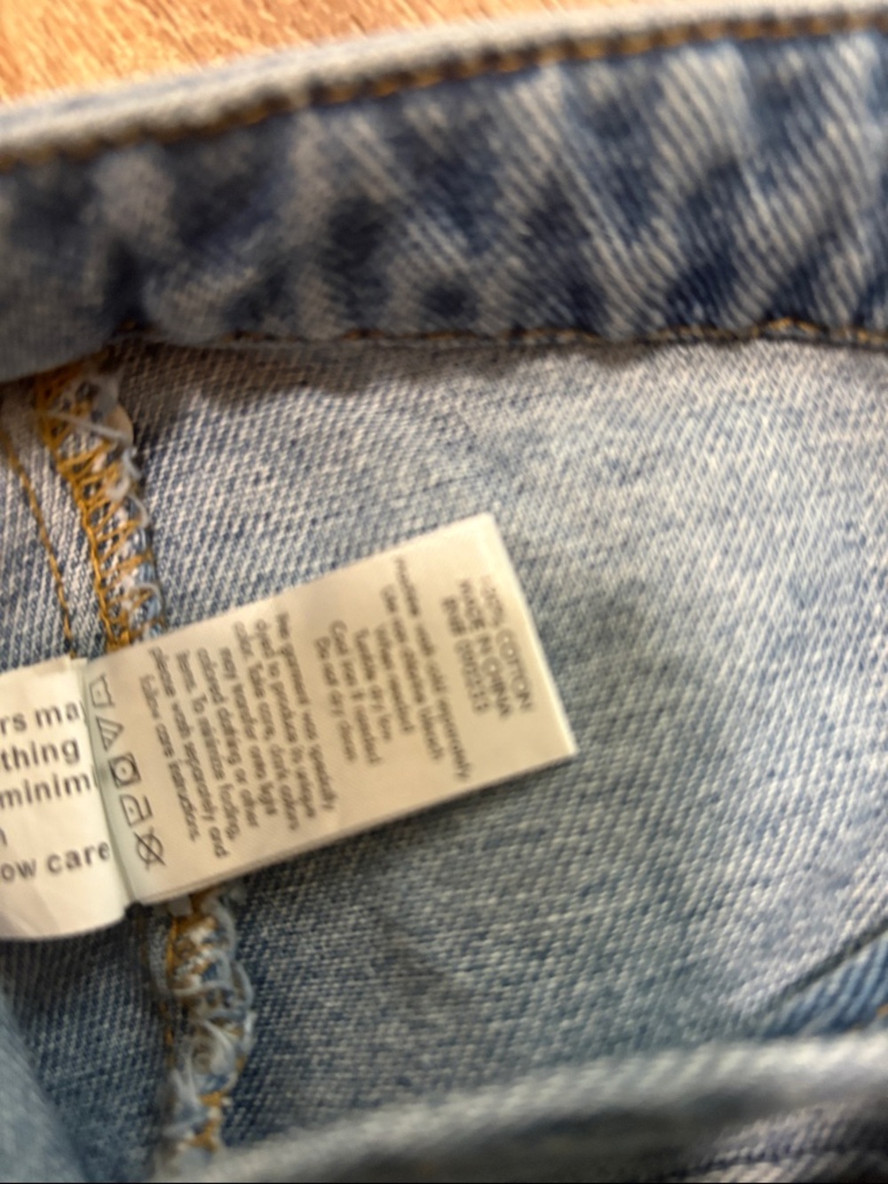 New PacSun Light Wash Denim Bralette Crop Top Tank Medium - Picture 5 of 5